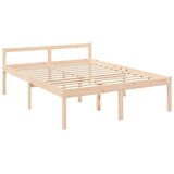  Krevet za starije s uzglavljem 160x200 cm od masivnog drva | shoptok.hr