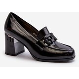 S. BARSKI Women's Black Patent Leather Pumps with Stiletto Heel D&A | Shoptok.si