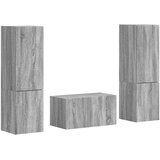  Set TV komoda 5 pcs Siva Sonoma Konstruirano drvo | shoptok.hr