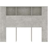  Uzglavlje s ormarićem siva boja betona 140 x 18 5 x 104 5 cm | shoptok.hr