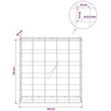  Gabion s žicom debljine 3 5 mm i mrežom 10x10 cm 50x20x50 cm - 20 cm 50 cm 50 cm | shoptok.hr