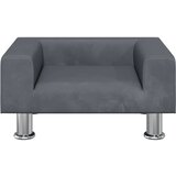 vidaXL Pasja postelja temno siva 50x40x26,5 cm žamet | Shoptok.si