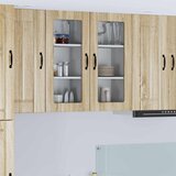  Zidni stakleni ormarić Lucca 2 pcs Hrast sonoma 40 x 31 x 80 cm | shoptok.hr
