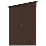  Vrtna kućica za pohranu smeđa 194 x 121 x 181 cm čelična | Eponuda.com