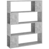 vidaXL Ormarić za knjige / sobna pregrada boja betona 100x24x124 cm | shoptok.hr
