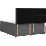  Boxspring krevet s madracem Tamnosiva 180 x 200 cm Tkanina - Tamnosiva 180 x 200 cm Dizajn linija | shoptok.hr