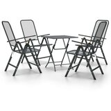  Vrtna garnitura - 5-dijelni vrtni blagovaonski set ekspandirani metal antracit - Dužina stola 60 cm 4 | shoptok.hr