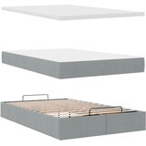  Otomanski krevet s madracem svijetlosivi 120x200 cm tkanine | shoptok.hr