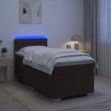  Boxspring krevet s madracem Tamno smeđa 90 x 200 cm Tkanina - Tamno smeđa 90 x 200 cm Dizajn linija Cijene