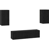 vidaXL Komplet TV omaric 4 pcs Črni hrast Srednja 60 x 30 x 30 cm | Shoptok.si