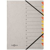 Pagna organizator mapa Easy Grey, A4, 12 predelkov, siva / oranžna, (21651670) Cene