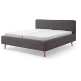 Meise Möbel sivi krevet od samta s podnicom i prostorom za odlaganje Mattis Cord, 160 x 200 cm Cijene