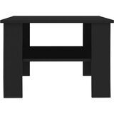  Stolić za kavu crni 60 x 60 x 42 cm od konstruiranog drva | Eponuda.com
