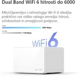 Mercusys HALO H90X (2-pack) AX6000 Whole Home Mesh Wi-Fi dostopna točka | Shoptok.si