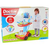  Liječnički set na kolicima Liječnički stol za djecu Liječnički EKG 17 kom. | shoptok.hr