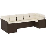 The Living Store Vrtna sedežna garnitura 7-delna z blazinami rjav poli ratan - Vrtna Sedežna Garniture, (21460185) | Shoptok.si