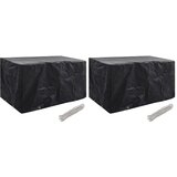 Maison Chic Prevleka za zunanjo pohištvo - Pokrivalo za vrtno pohištvo 2 kosa 8 obročkov 180x70x90 cm, (21795625) | Shoptok.si