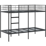vidaXL Dvoposteljna postelja brez vzmetnice črna 90x190 cm jeklo | Shoptok.si