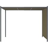  Vrtna pergola s pomičnim krovom 3 x 3 m smeđe-siva 180 g/m² | Eponuda.ba