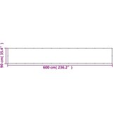 Balkonski zaslon svjetlosivi 90 x 600 cm 100 % poliester Oxford | Eponuda.com
