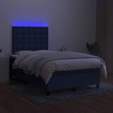  box spring s madracem LED plavi 120 x 200 cm od tkanine | shoptok.hr