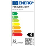 Forever LED reflektor 20W PROXIM II 4500K črn | Shoptok.si