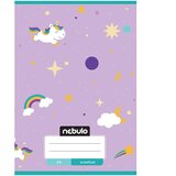 NEBULO spremnica za zadaće A/5 s ušivenim jednorog uzorkom | shoptok.hr