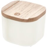 iDesign bijela kutija za pohranu s poklopcem od drveta paulovnije Eco, 9 x 9 cm Cijene