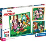 Clementoni Disney Mickey miš i prijatelji 3x48 komada Supercolor puzzle - | shoptok.hr
