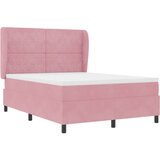  Krevet s opruga kutije s madracem Ružičasta 200 x 140 cm Baršun | shoptok.hr