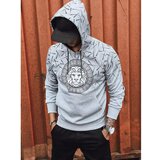DStreet Gray BX5314 men's sweatshirt with print | shoptok.hr