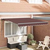 vidaXL Skrovita tenda Smeđa 350x250 cm | shoptok.hr