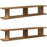  Zidne police 2kom boja staro drvo 105x18x20cm konstruirano drvo | Eponuda.com