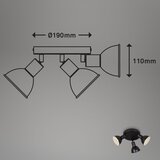 BRILONER 2674-035 - RETRO spot lampa 3xE14/25W/230V crna | Eponuda.com