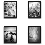Wallity dekorativna slika u okviru (4 komada) black & white set | ePonuda.com