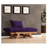 Hanah home vrtna sofa s jednim sjedištem i jastukom, tikovine i ljubičaste boje | Eponuda.ba