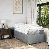  Okvir kreveta s oprugama i madrac svjetlosivi 90x200cm tkanina | shoptok.hr