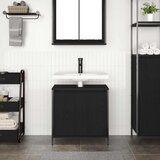  Kupaonski ormarić za umivaonik crni 60x34,5x60 cm | shoptok.hr