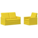  Set sofe 2 pcs Svijetlo žuta Tkanina - Svjetložuta 1-sjedalo + 2-sjedalo (120 cm) | shoptok.hr
