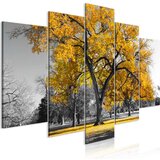  Slika - Autumn in the Park (5 Parts) Wide Gold 200x100 Cijene