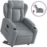 Maison Chic Električni naslanjač - Relax naslanjač s funkcijo vstajanja svetlo siv, (22062635) | Shoptok.si