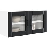  Zidni stakleni ormar Crna 80 x 31 x 40 cm Konstruirano drvo | shoptok.hr