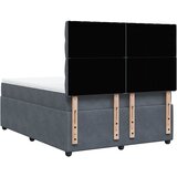 Krevet s oprugama i madracem tamnosivi 160x200 cm baršunasti | shoptok.hr