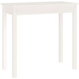  Konzolna mizica bela 80x40x75 cm trdna borovina, (20711583) | Shoptok.si
