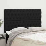  Uzglavlje Crno 160x7x118/128 cm Tkanina | shoptok.hr