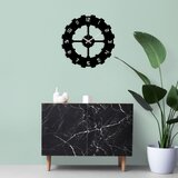 Wallity Ukrasni metalni zidni sat, Metal Wall Clock 4 - Black | shoptok.hr