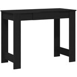 vidaXL Pisalna miza črna 100x45x75 cm inženirski les | Shoptok.si