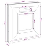 Unutarnja boja prozora u podrumu bijela RISOR 45 x 45 cm | shoptok.hr