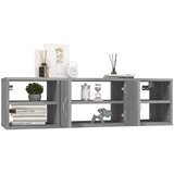 vidaXL Stenska polica siva sonoma 102x30x29 cm inženirski les | Shoptok.si