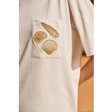 Marisse White T-Shirt With A Hat On The Pocket | Shoptok.si